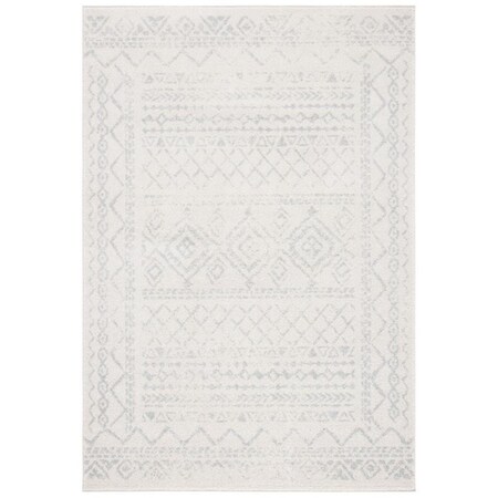 Safavieh 10 x 13 ft. Tulum 268B Power Loomed Rectangle Area Rug Ivory & Light Grey TUL268B-10